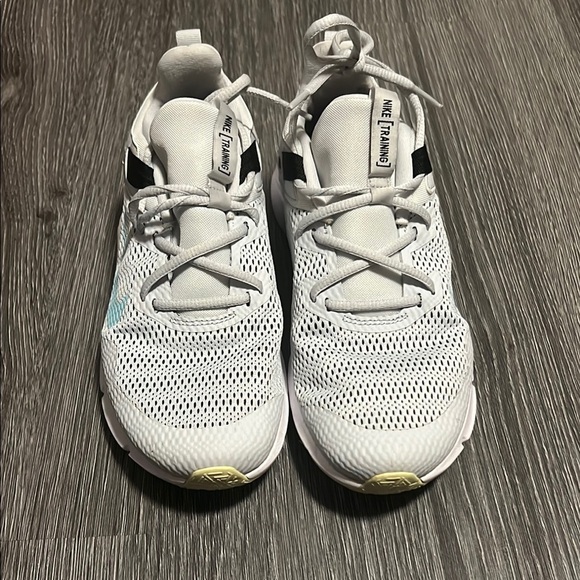 Nike Shoes - Nike White and Blue Sneakers with Breathable Mesh and Unique Lacing System